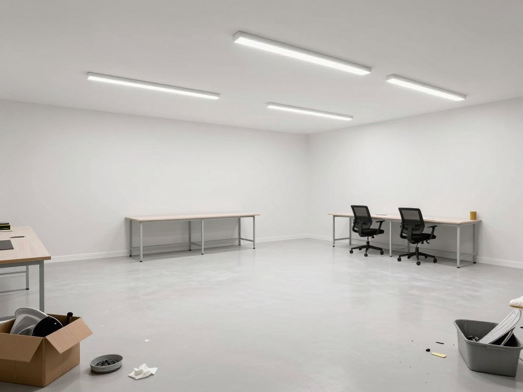 موقع عمل نظيف بعد المشروع