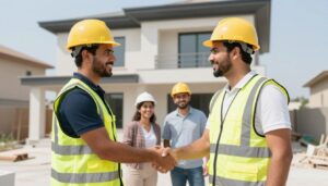 أفضل مقاول بناء الصليبخات يشرف على مشروع ناجح