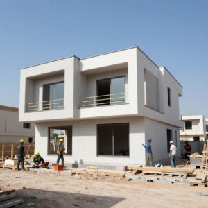بناء فيلا حديثة في جنوب السرة