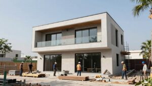 مقاول بناء الصليبخات ينفذ مشروع بناء فيلا سكنية