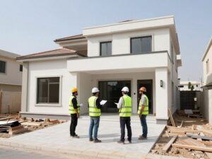 تنفيذ مراحل البناء والتشطيب في هدية تنفيذ مراحل البناء والتشطيب في هدية