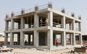مقاول بناء الرقة ينفذ أعمال الهيكل الخرساني