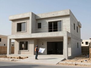 مقاول بناء الظهر ينفذ فيلا سكنية حديثة