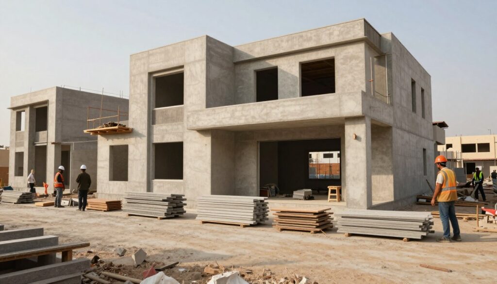 مقاول بناء العدان ينفذ أعمال بناء منزل في الكويت